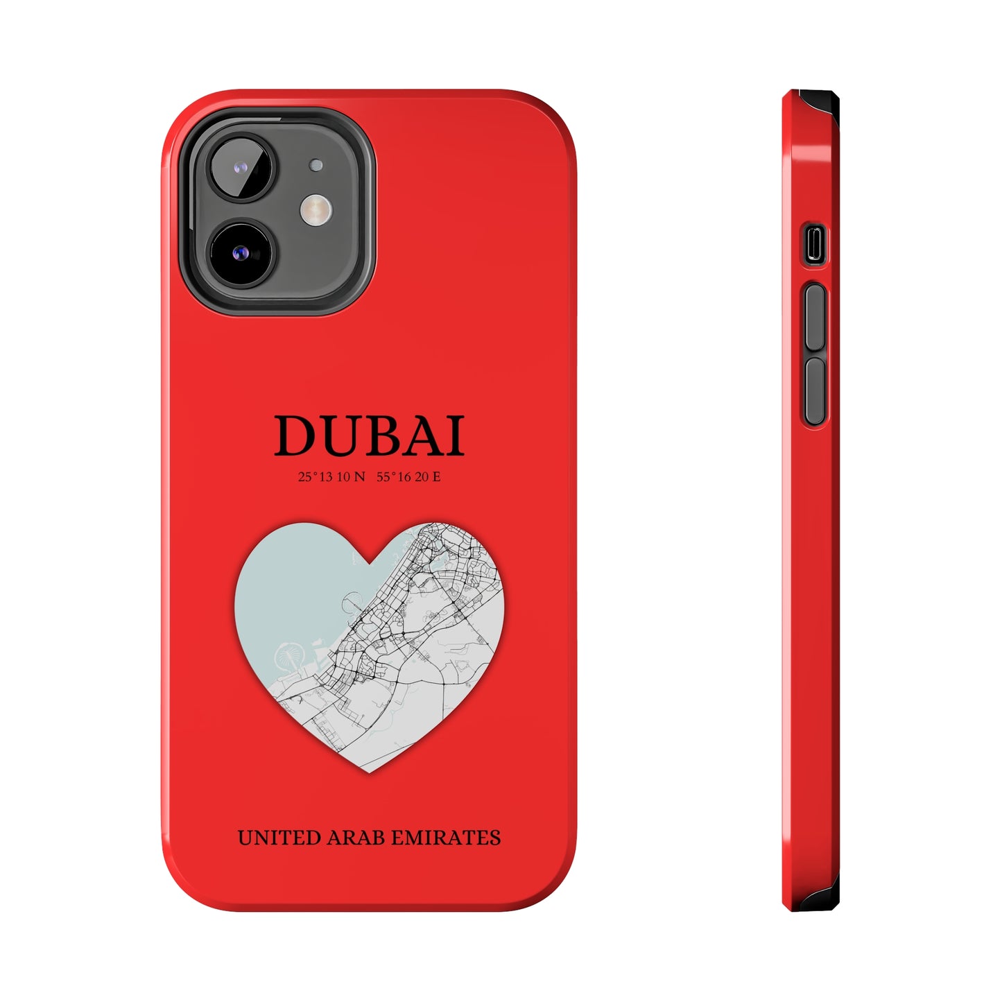 Dubai Heartbeat - Red (iPhone Case 11-15)Capture the essence of Dubai with RimaGallery's Heartbeat Red iPhone case, blending durable protection and unique design. Perfect for iPhone 11-15 models. Free shippRimaGallery