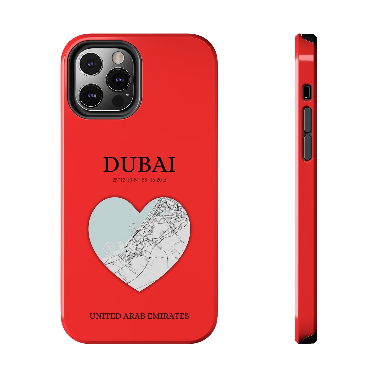 Dubai Heartbeat - Red (iPhone Case 11-15)Capture the essence of Dubai with RimaGallery's Heartbeat Red iPhone case, blending durable protection and unique design. Perfect for iPhone 11-15 models. Free shippRimaGallery