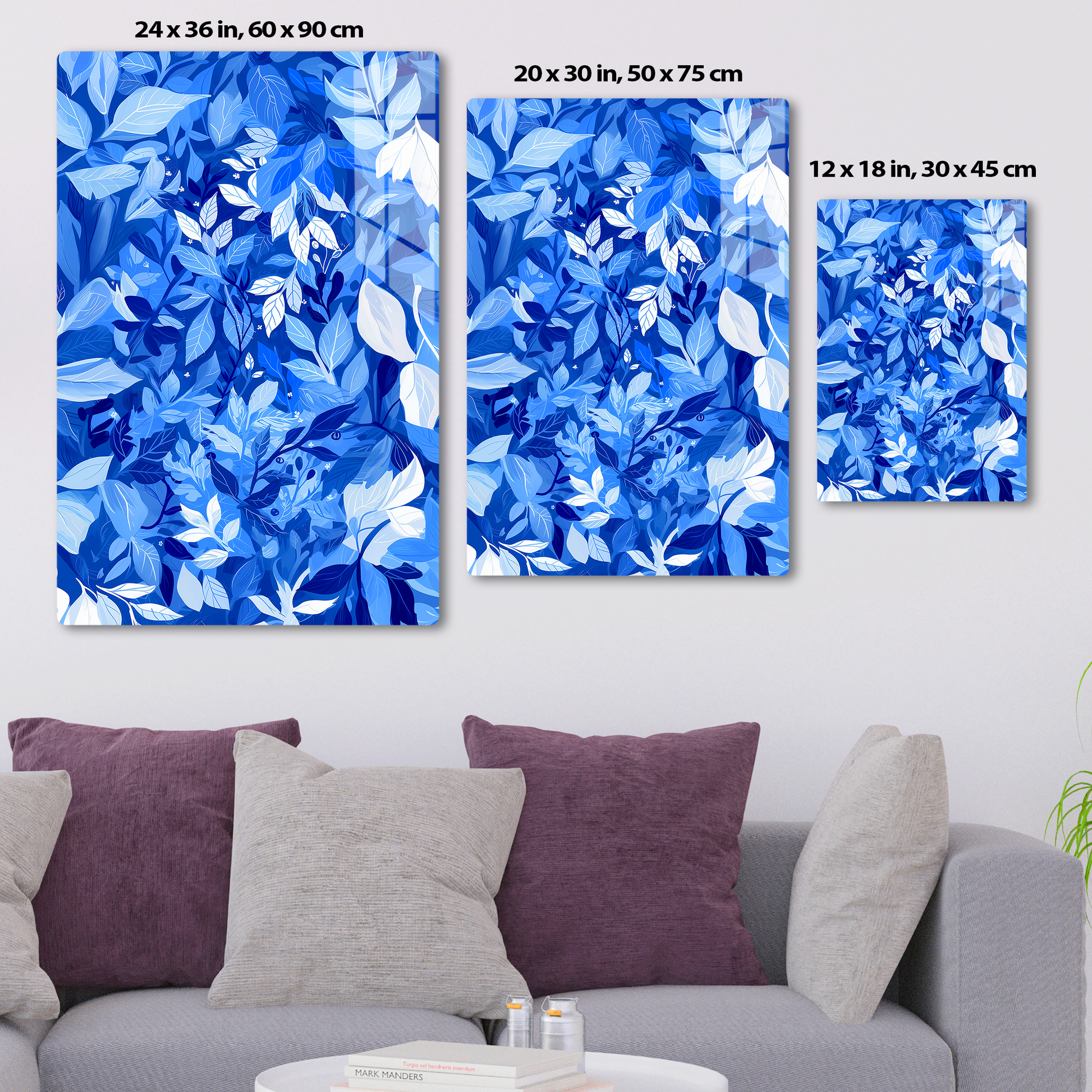 Azure Foliage (Acrylic)Make a statement with Azure Foliage acrylic prints. The 1⁄4" acrylic panel exudes the illusion of a smooth glass surface for vibrant artwork. Pre-installed hanging hRimaGallery