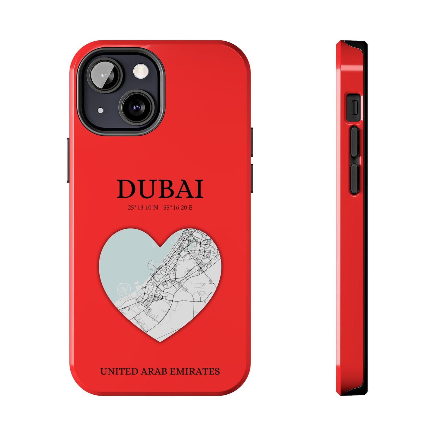 Dubai Heartbeat - Red (iPhone Case 11-15)Capture the essence of Dubai with RimaGallery's Heartbeat Red iPhone case, blending durable protection and unique design. Perfect for iPhone 11-15 models. Free shippRimaGallery