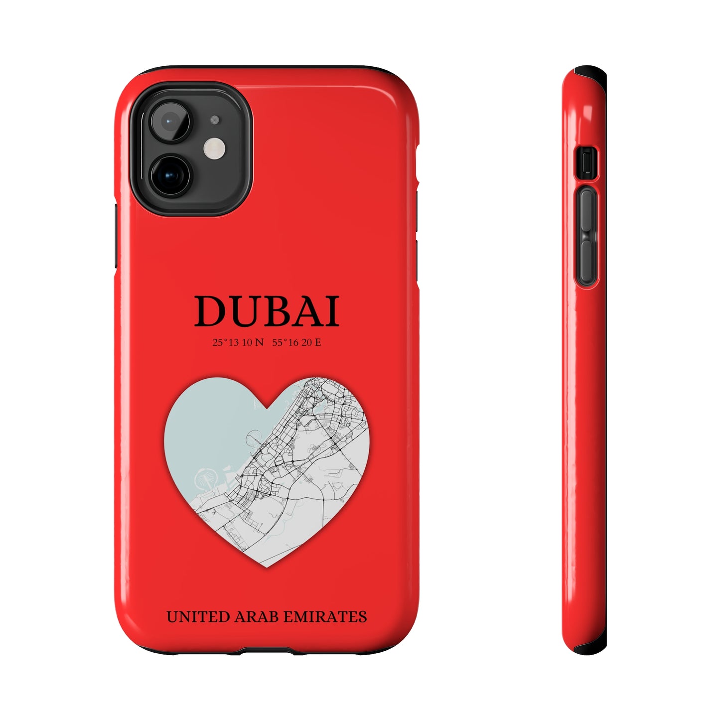 Dubai Heartbeat - Red (iPhone Case 11-15)Capture the essence of Dubai with RimaGallery's Heartbeat Red iPhone case, blending durable protection and unique design. Perfect for iPhone 11-15 models. Free shippRimaGallery