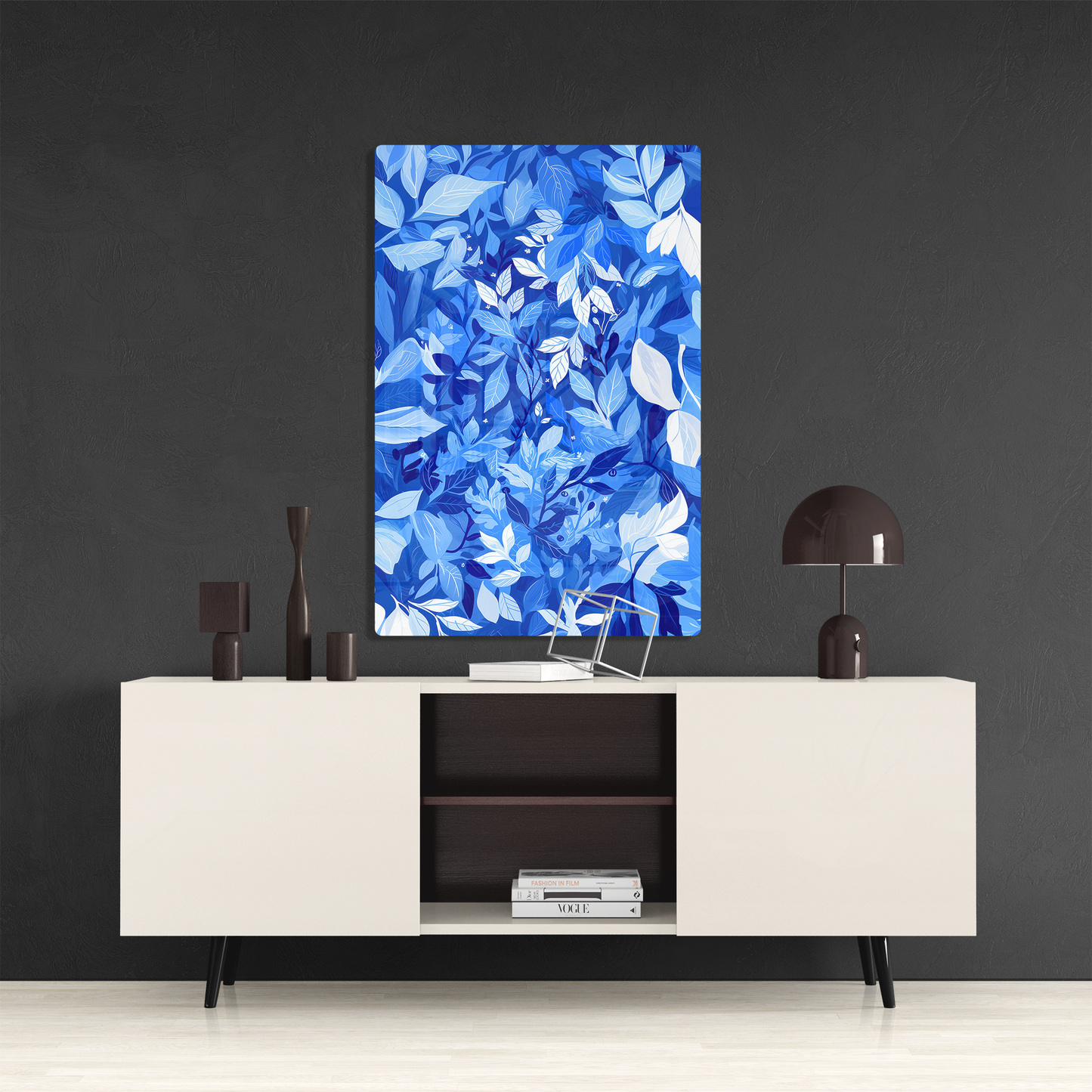 Azure Foliage (Acrylic)Make a statement with Azure Foliage acrylic prints. The 1⁄4" acrylic panel exudes the illusion of a smooth glass surface for vibrant artwork. Pre-installed hanging hRimaGallery