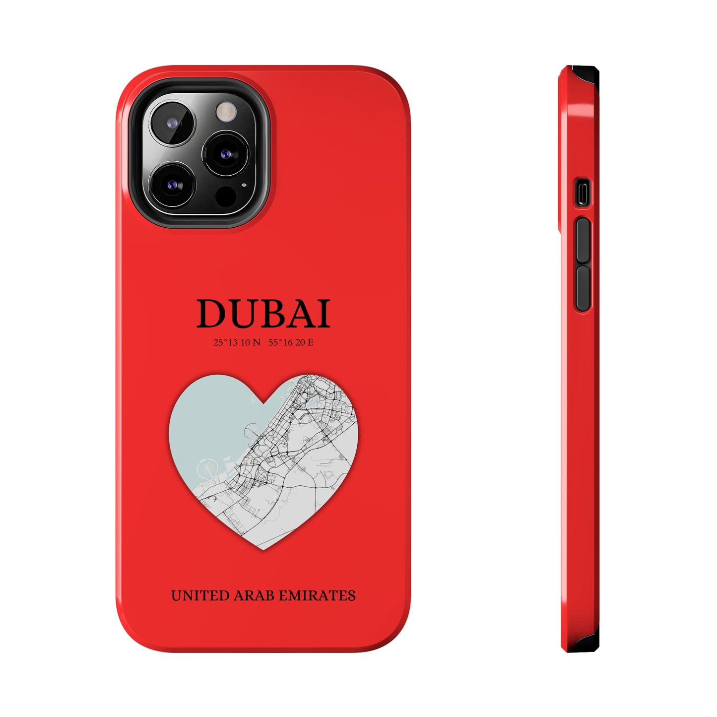 Dubai Heartbeat - Red (iPhone Case 11-15)Capture the essence of Dubai with RimaGallery's Heartbeat Red iPhone case, blending durable protection and unique design. Perfect for iPhone 11-15 models. Free shippRimaGallery