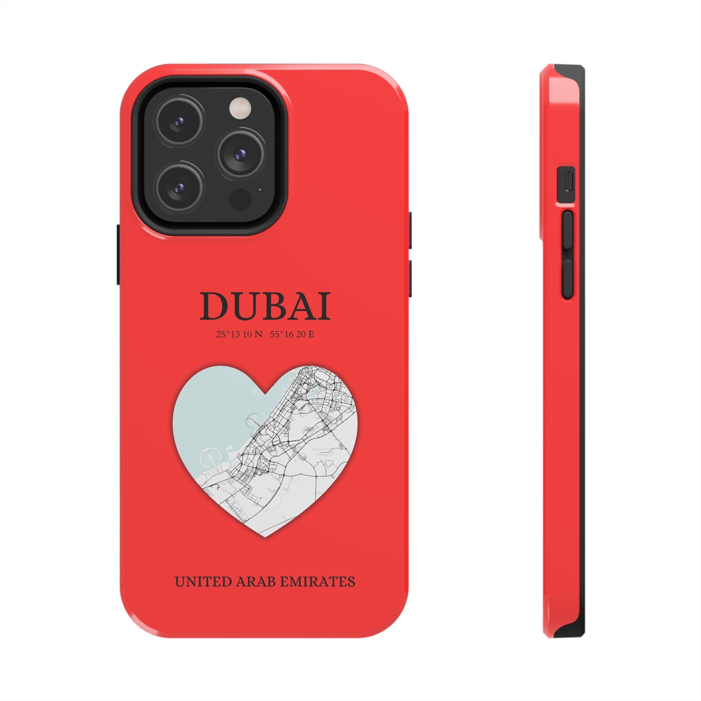 Dubai Heartbeat - Red (iPhone Case 11-15)Capture the essence of Dubai with RimaGallery's Heartbeat Red iPhone case, blending durable protection and unique design. Perfect for iPhone 11-15 models. Free shippRimaGallery