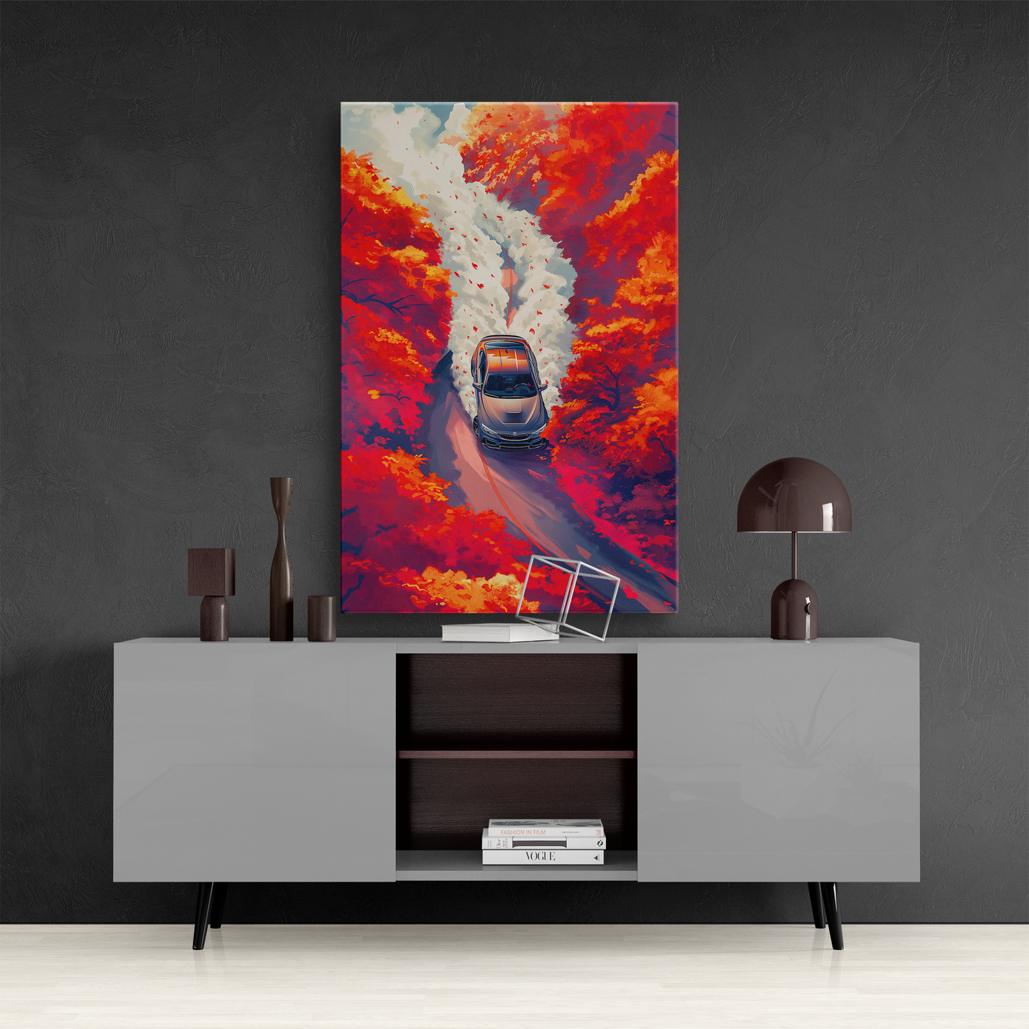 Autumn Drive (Canvas)A drift car journey through a fiery autumnal forest on canvas prints. Shop now for innovative products designed to enhance your digital lifestyle. Fast shipping!RimaGallery