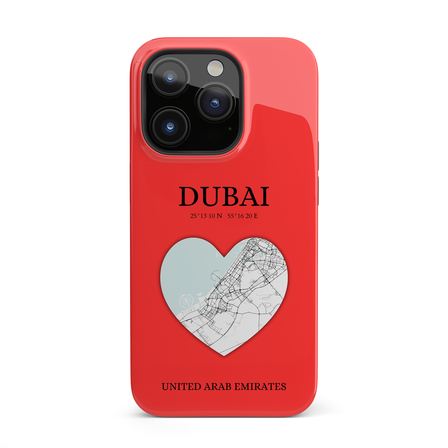 Dubai Heartbeat - Red (iPhone Case 11-15)Capture the essence of Dubai with RimaGallery's Heartbeat Red iPhone case, blending durable protection and unique design. Perfect for iPhone 11-15 models. Free shippRimaGallery