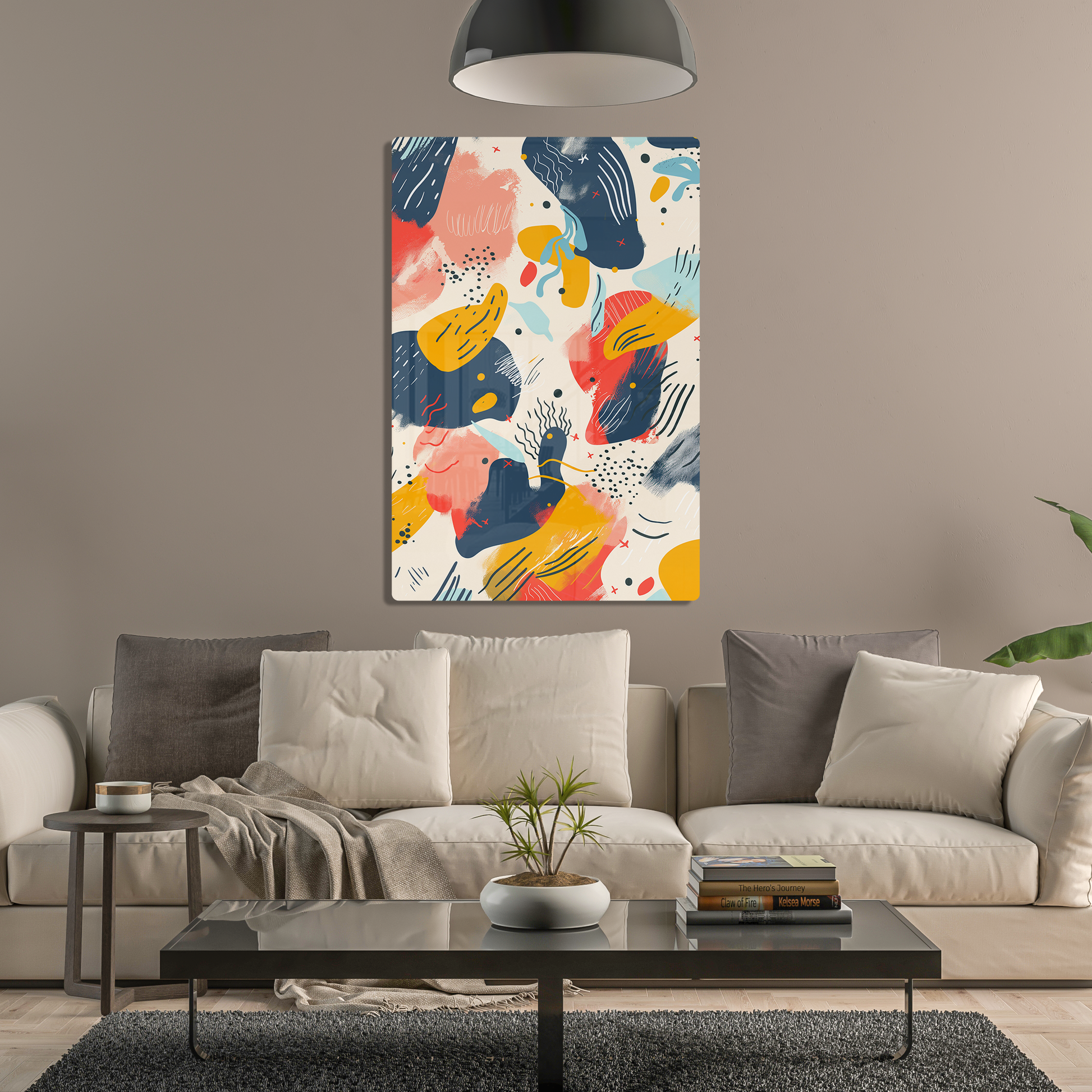 Abstract Play (Acrylic)Step into the universe with an Modern abstract art with bold splashes of color. Acrylic art from RimaGallery. Experience the cosmos in your home with vibrant, ethicaRimaGallery