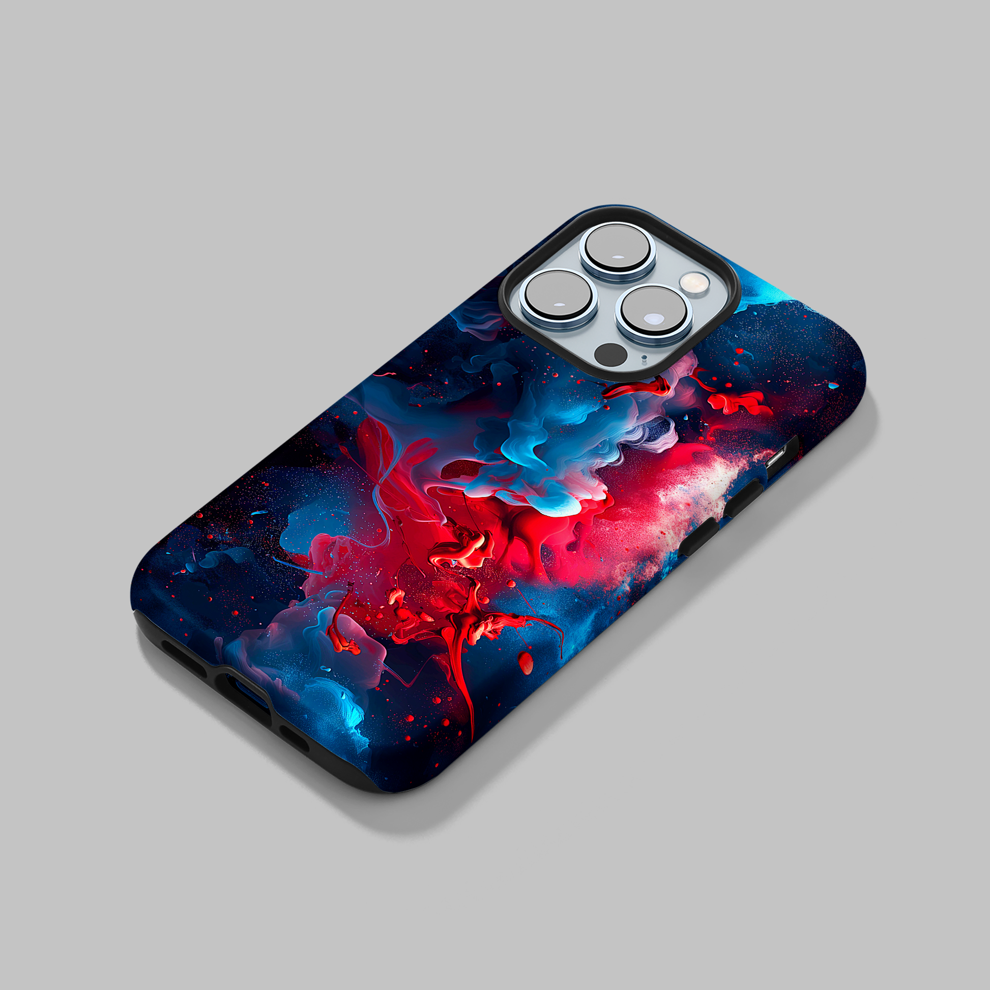Nebular Fusion (iPhone Case 11-15)Elevate your iPhone's protection and style with RimaGallery's Mystic fusion of nebula-like colors swirling On case, featuring dual-layer defense and a sleek, glossy RimaGallery