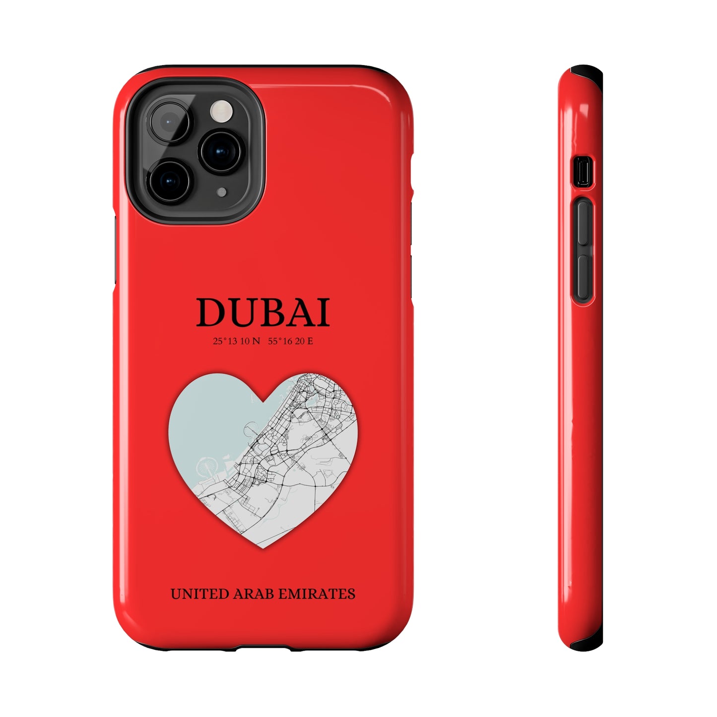 Dubai Heartbeat - Red (iPhone Case 11-15)Capture the essence of Dubai with RimaGallery's Heartbeat Red iPhone case, blending durable protection and unique design. Perfect for iPhone 11-15 models. Free shippRimaGallery