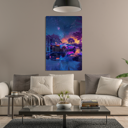 Stellar Sprinter (Acrylic)Step into the universe with 'Stellar Sprinter' on Acrylic from RimaGallery. Experience the cosmos in your home with vibrant, ethically crafted art. Free shipping in RimaGallery
