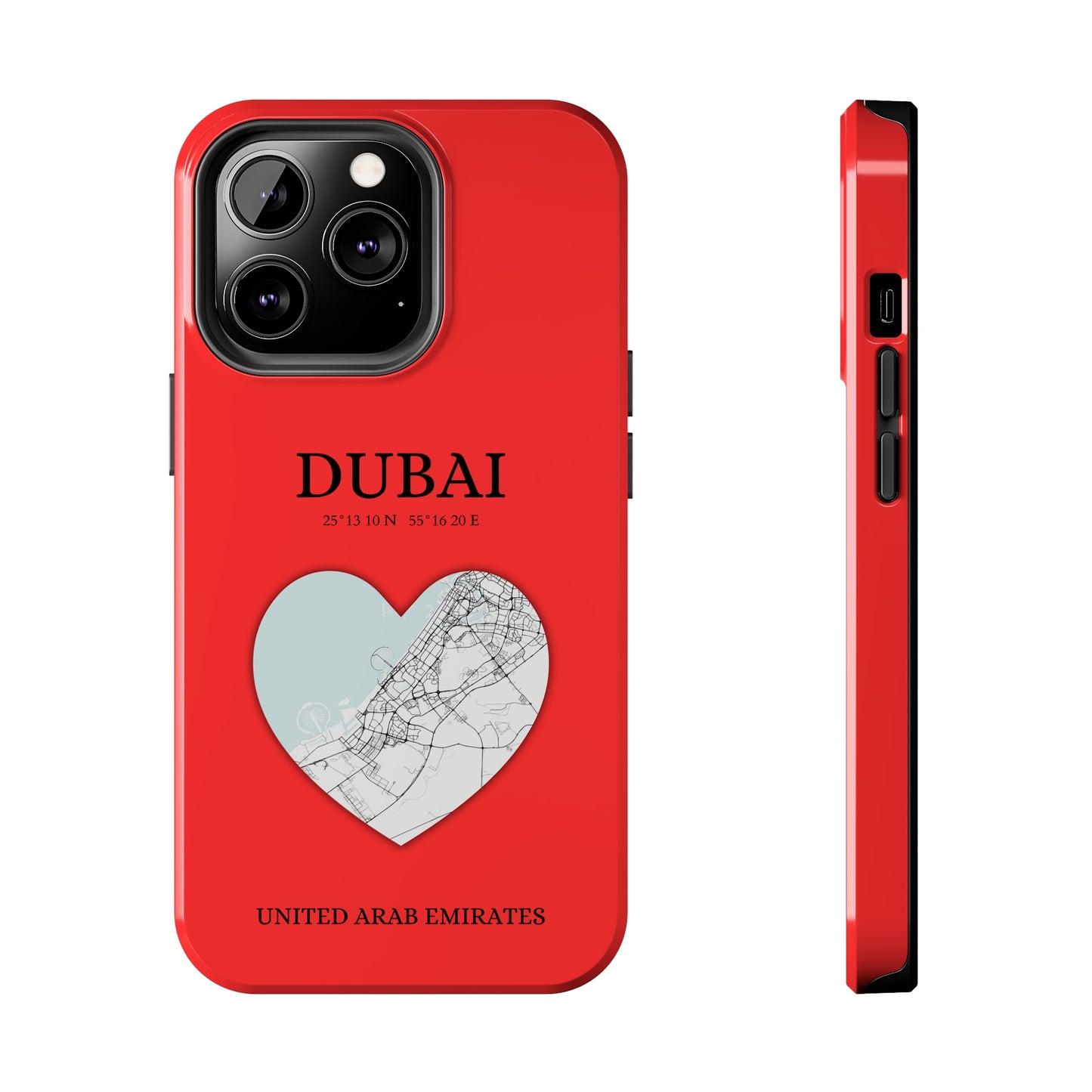 Dubai Heartbeat - Red (iPhone Case 11-15)Capture the essence of Dubai with RimaGallery's Heartbeat Red iPhone case, blending durable protection and unique design. Perfect for iPhone 11-15 models. Free shippRimaGallery