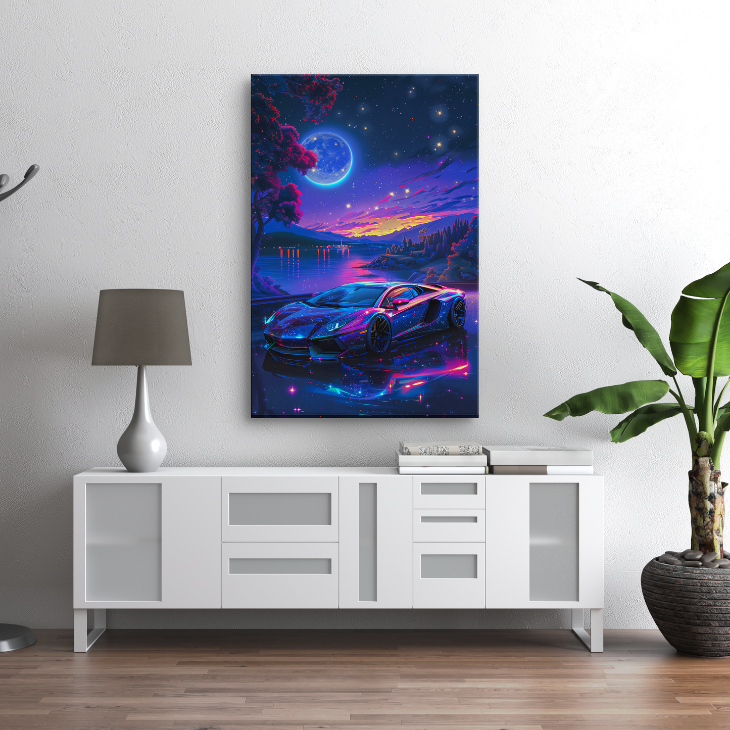 Cosmic Cruise (Canvas)Discover Tangerine Grid at RimaGallery: a premium, eco-friendly canvas celebrating quality and sustainability. Elevate your space with vibrant, lasting art.RimaGallery