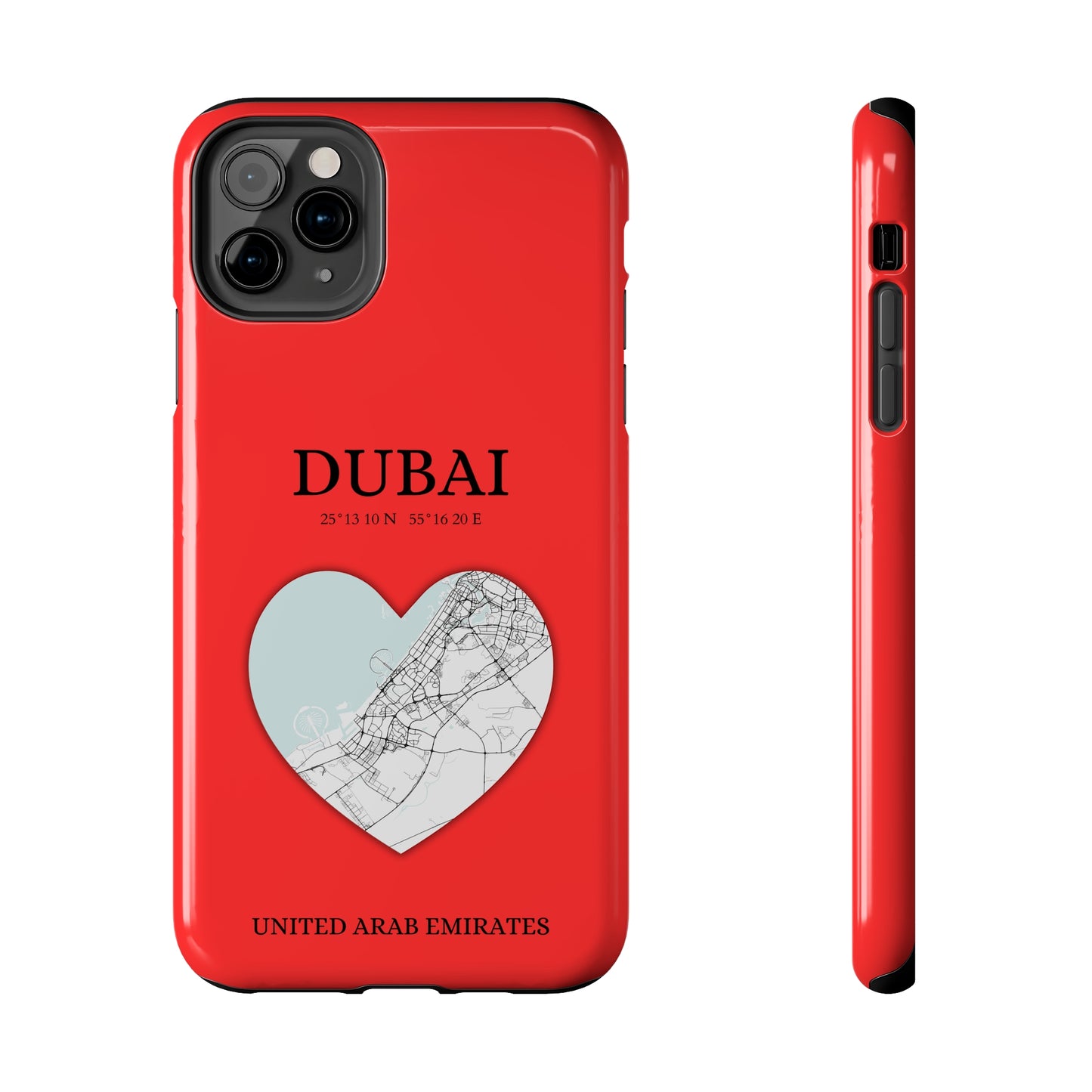 Dubai Heartbeat - Red (iPhone Case 11-15)Capture the essence of Dubai with RimaGallery's Heartbeat Red iPhone case, blending durable protection and unique design. Perfect for iPhone 11-15 models. Free shippRimaGallery