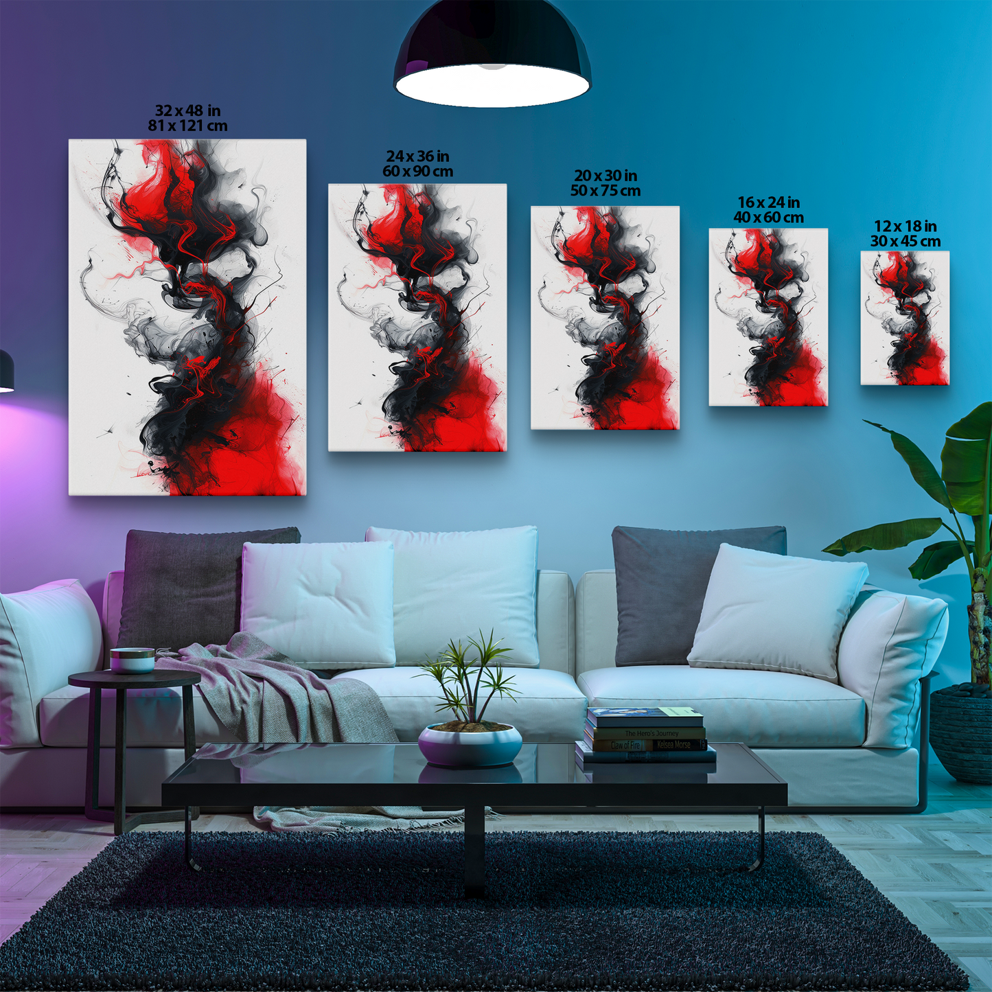 Scarlet Shadows (Canvas)Discover Scarlet Shadows at RimaGallery: a premium, eco-friendly canvas celebrating quality and sustainability. Elevate your space with vibrant, lasting art.RimaGallery