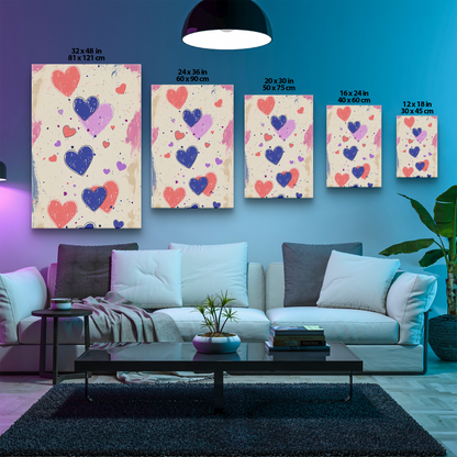 Whimsical Hearts (Canvas)Discover Whimsical Hearts at RimaGallery: a premium, eco-friendly canvas celebrating quality and sustainability. Elevate your space with vibrant, lasting art.RimaGallery