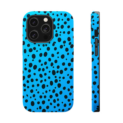 Dotted Delight - Sky Blue (iPhone MagSafe Case)Elevate your iPhone's style with a Sky Blue surface with scattered dark dots and a MagSafe Case, offering robust protection, MagSafe compatibility, and a choice of mRimaGallery