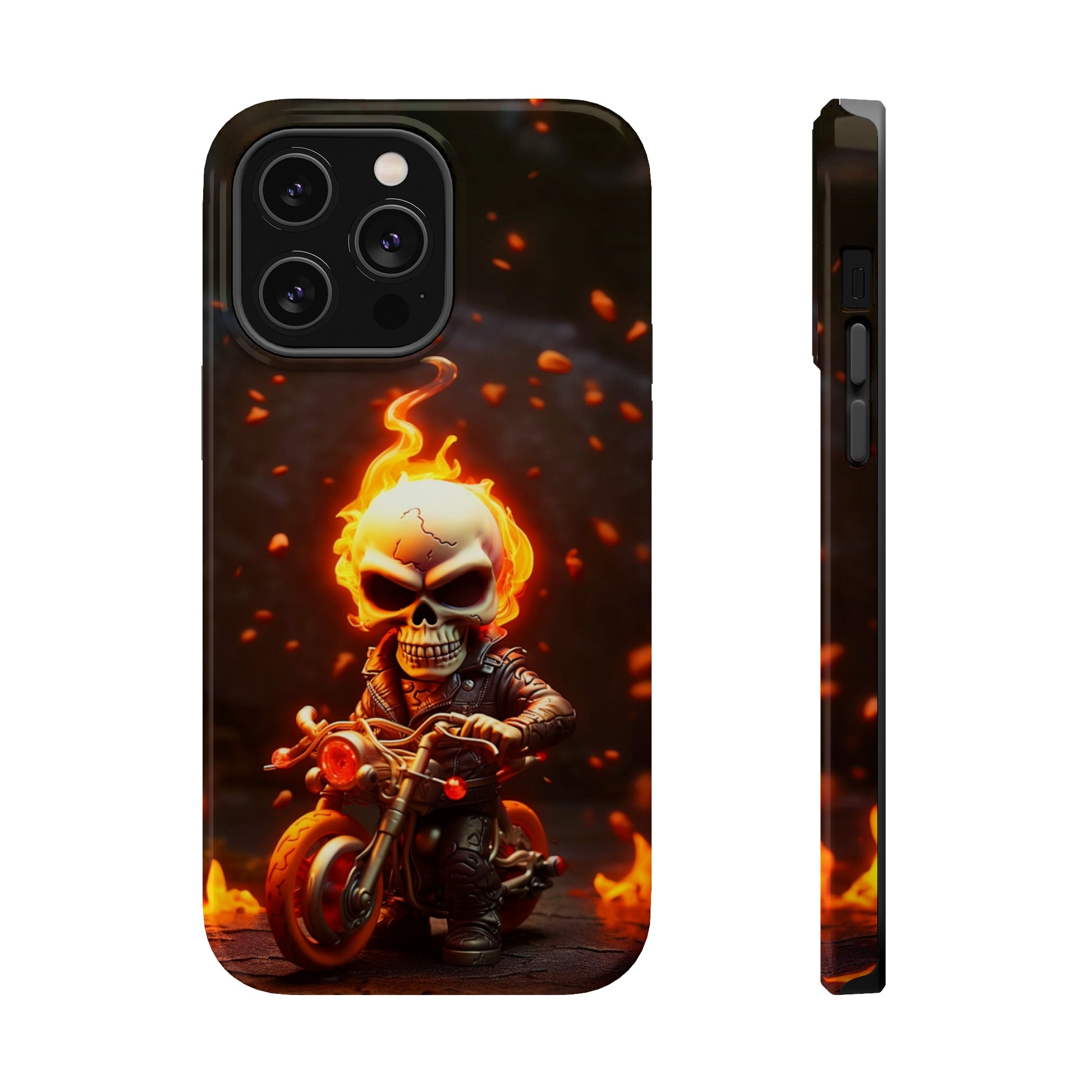 Tiny Skull Biker (iPhone MagSafe Case)Tiny Skull Biker MagSafe Durable Case: Style Meets Protection 📱✨
Upgrade your device with Rima Gallery's Tiny Skull Biker MagSafe Durable Case. This case isn’t justRimaGallery