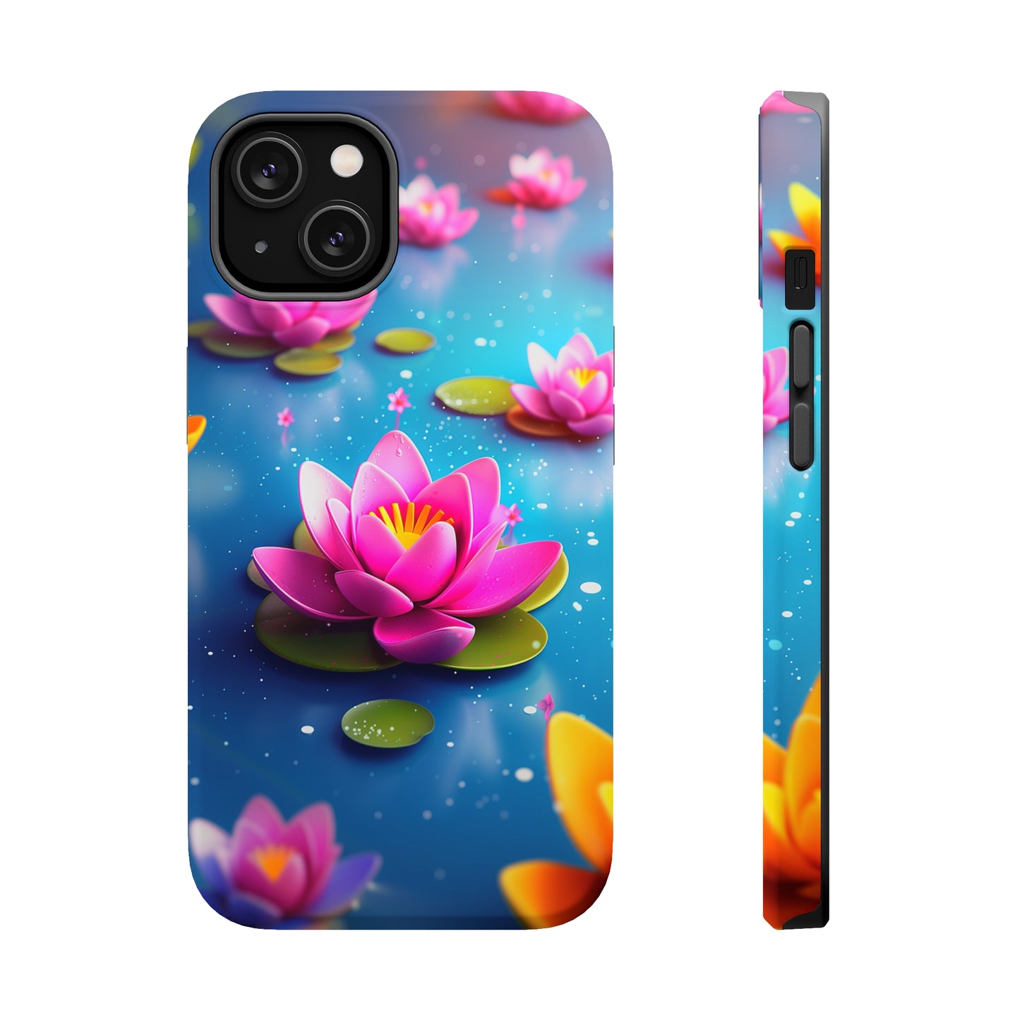 Lotus Lagoon (iPhone MagSafe Case)Discover elegance with our iPhone 13-15 MagSafe Case: Lightweight, USA-made, and compatible with all MagSafe accessories. Style meets protection. Rima Gallery presenRimaGallery