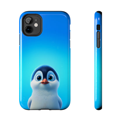 Cute Penguin in the blue (iPhone Case 11-15)