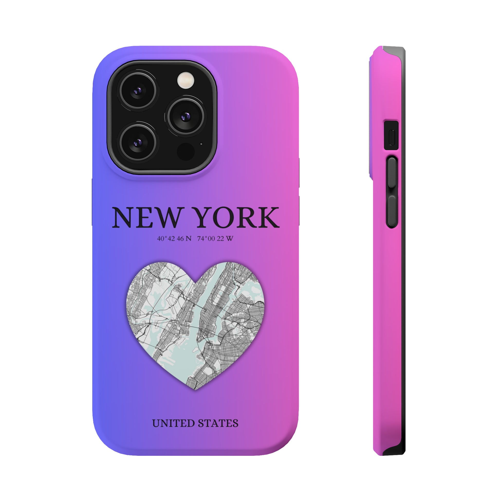 Add a touch of Dubai to your iPhone with the Red Heartbeat MagSafe Case, offering durable protection, seamless MagSafe compatibility, and a choice between matte or g-York Heartbeat - Magenta (iPhone MagSafe Case)
