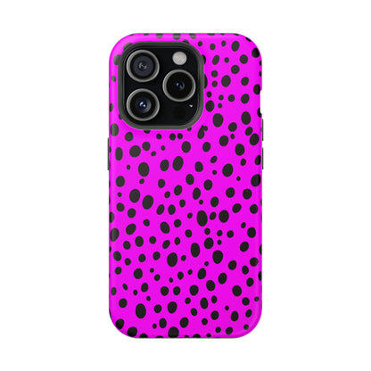 Dotted Delight - Purple (iPhone MagSafe Case)Elevate your iPhone's style with a Purple surface with scattered dark dots and a MagSafe Case, offering robust protection, MagSafe compatibility, and a choice of matRimaGallery