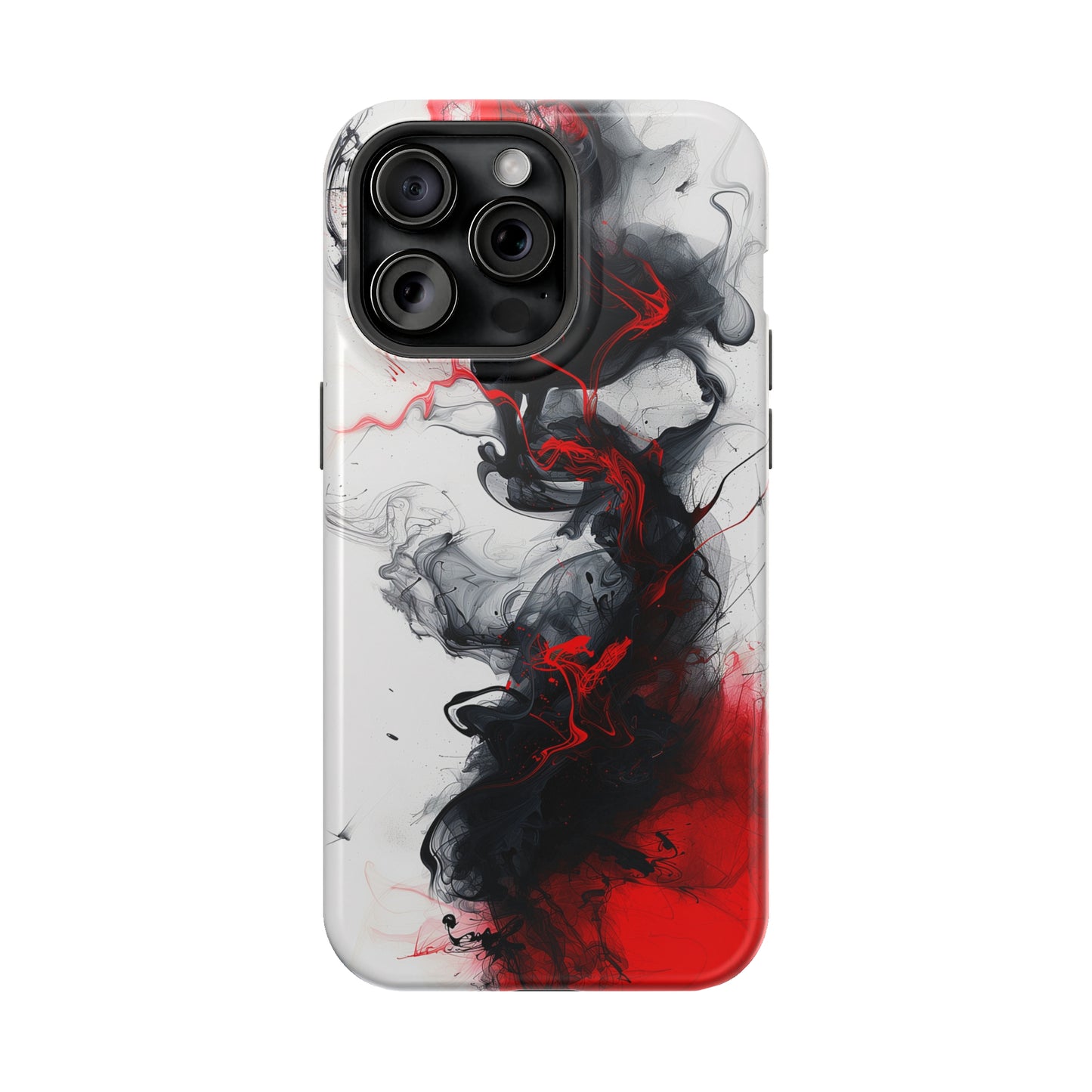 Scarlet Shadows (iPhone MagSafe Case)Rima Gallery presents the exclusive Psychedelic Flow MagSafe Durable Case For iphone 13, 14, 15, Pro, Max. Discover elegance with our iPhone 13-15 MagSafe Case: LighRimaGallery