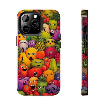 Frutas con Caras (Funda iPhone 11-15)