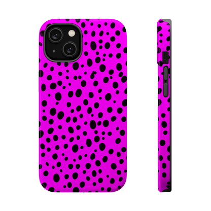 Dotted Delight - Purple (iPhone MagSafe Case)Elevate your iPhone's style with a Purple surface with scattered dark dots and a MagSafe Case, offering robust protection, MagSafe compatibility, and a choice of matRimaGallery