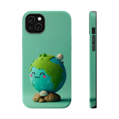 Adorable clay earth (iPhone MagSafe Case)Revolutionize your iPhone's look and feel with RIMA Tough Phone Case – ultimate protection meets elegant style for iPhone 11-15. Grab yours now! 🛡️📱RimaGallery