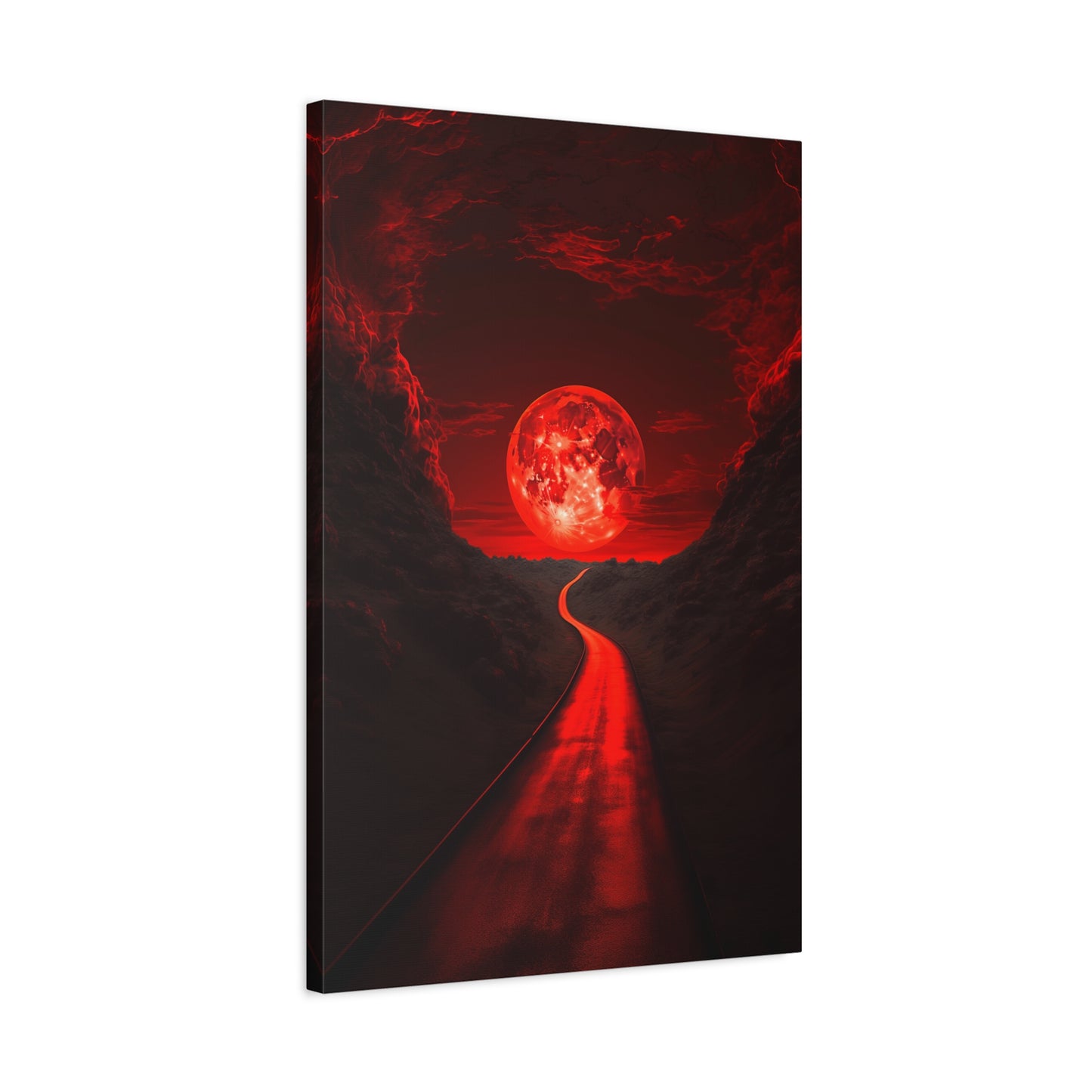 Crimson Pathway (Canvas)Crimson Pathway (Canvas  Matte finish, stretched, with a depth of 1.25 inches) Elevate your décor with RimaGallery’s responsibly made art canvases. Our eco-friendly RimaGallery