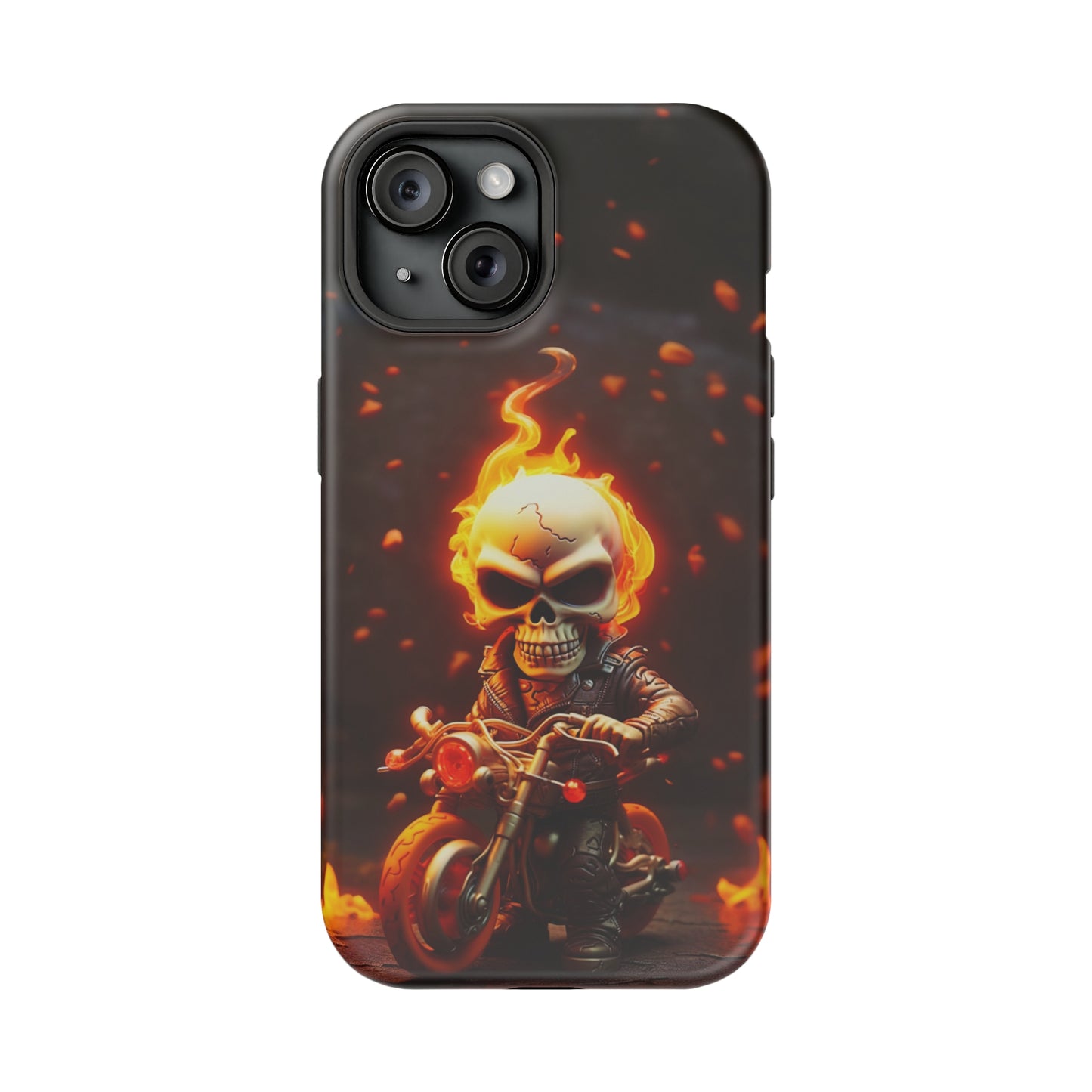 Tiny Skull Biker (iPhone MagSafe Case)Tiny Skull Biker MagSafe Durable Case: Style Meets Protection 📱✨
Upgrade your device with Rima Gallery's Tiny Skull Biker MagSafe Durable Case. This case isn’t justRimaGallery