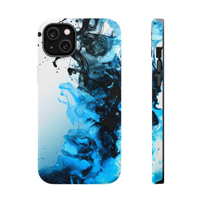 Ocean Fizz (iPhone MagSafe Case)Elevate your iPhone's protection and style with RimaGallery's Ink swirls in oceanic hues on a MagSafe Case. Enjoy dual-layer defense, vibrant design choices, and MagRimaGallery