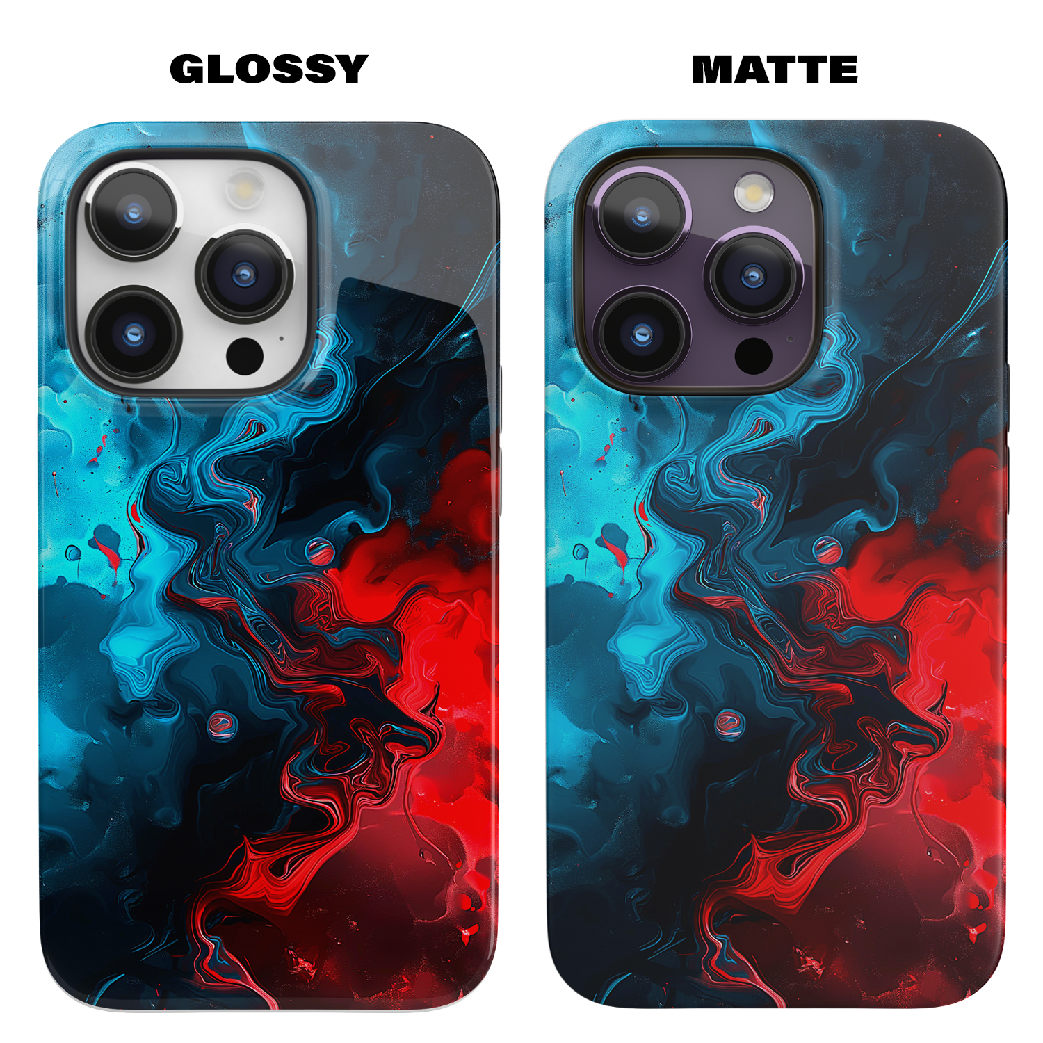 Whimsy Waves (iPhone MagSafe Case)Elevate your iPhone's style with Abstract Red and Blue Swirl Pattern Smartphone Case MagSafe Case, offering robust protection, MagSafe compatibility, and a choice ofRimaGallery