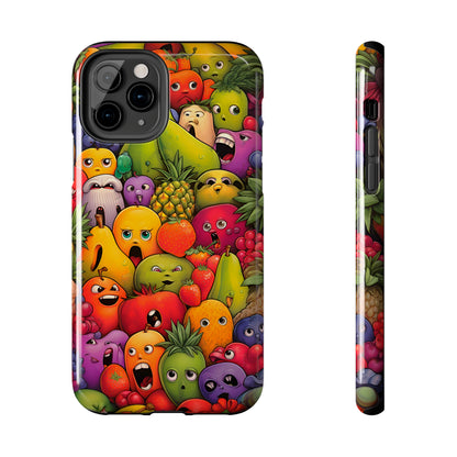 Frutas con Caras (Funda iPhone 11-15)