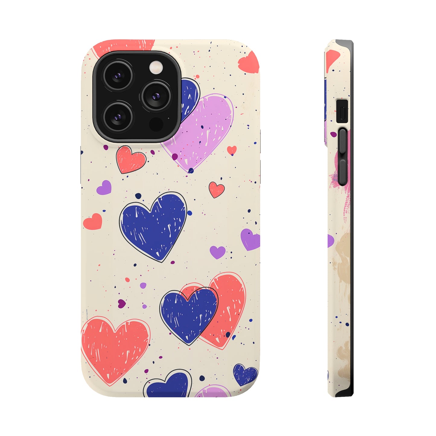 Whimsical Hearts (iPhone MagSafe Case)Rima Gallery presents the exclusive Psychedelic Flow MagSafe Durable Case For iphone 13, 14, 15, Pro, Max. Upgrade to our iPhone 13-15 MagSafe Case: Dual-layer proteRimaGallery