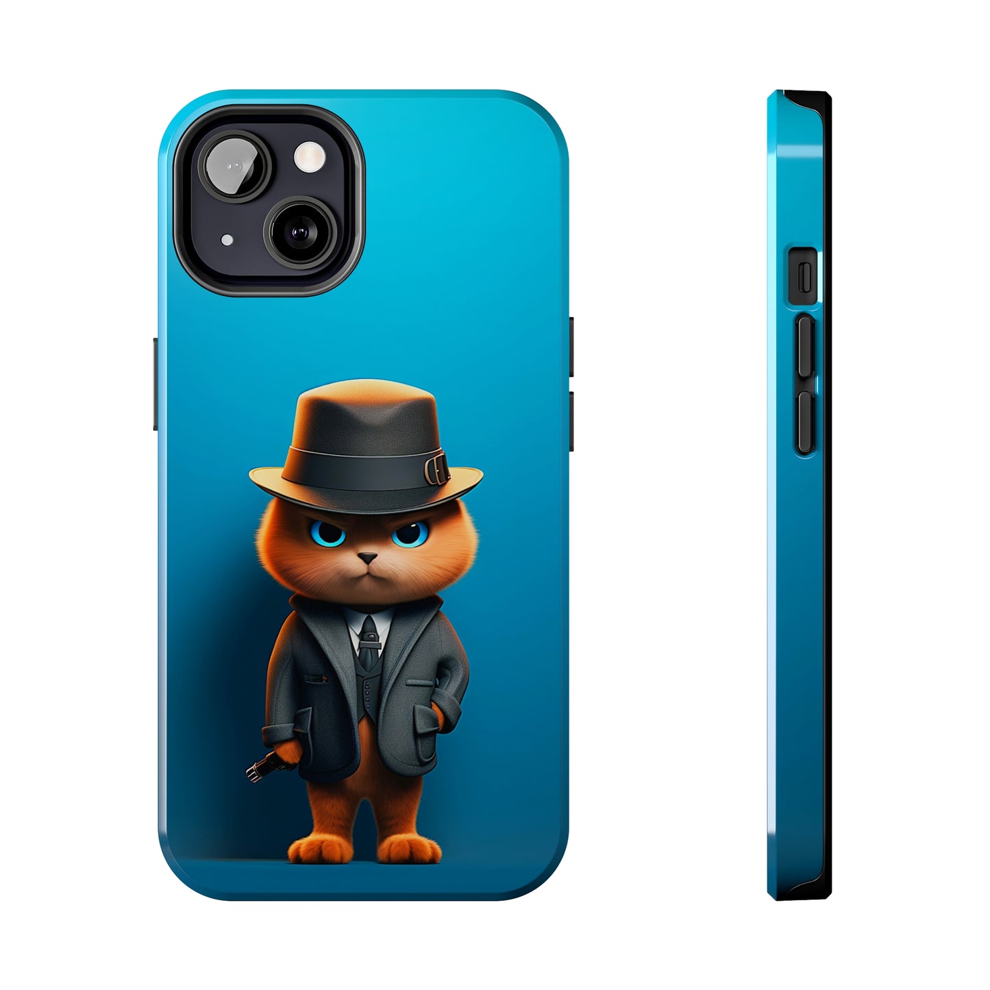 Detective Cat (iPhone Case 11-15)RIMA Tough Phone Case: Your iPhone's Perfect Armor! Tailored for iPhone 11-15, offering elegant design and robust protection. Embrace the fusion of technology and suRimaGallery