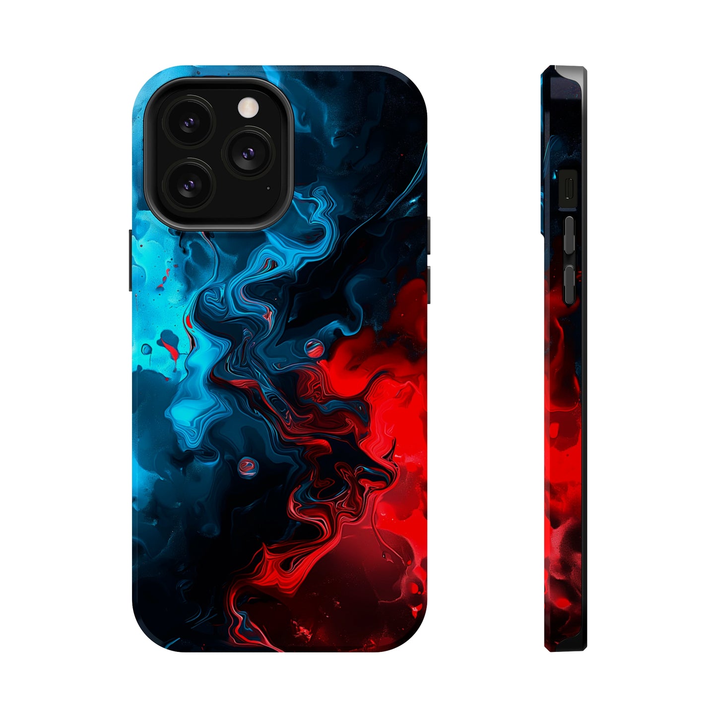 Whimsy Waves (iPhone MagSafe Case)Elevate your iPhone's style with Abstract Red and Blue Swirl Pattern Smartphone Case MagSafe Case, offering robust protection, MagSafe compatibility, and a choice ofRimaGallery