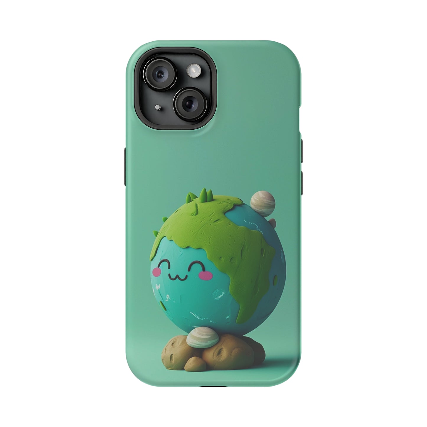 Adorable clay earth (iPhone MagSafe Case)Revolutionize your iPhone's look and feel with RIMA Tough Phone Case – ultimate protection meets elegant style for iPhone 11-15. Grab yours now! 🛡️📱RimaGallery