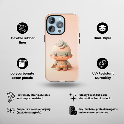 Mini Superhero (iPhone Case 11-15)Upgrade to RIMA: The Ultimate Eco-Friendly Case for iPhone 11-15. Combining style with sustainability, our cases feature chic, minimalist designs and top-tier protecRimaGallery