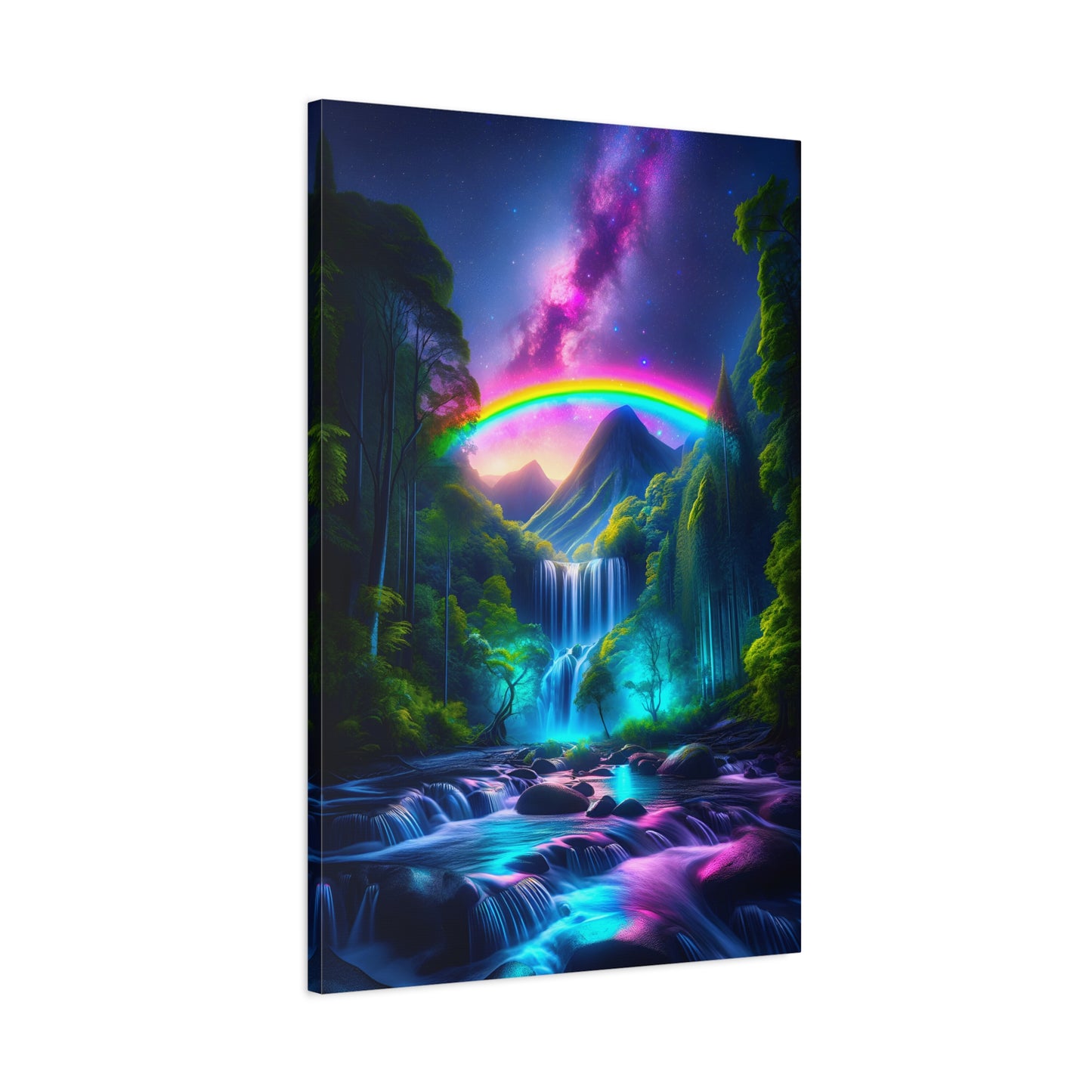 Galactic Falls (Canvas)Galactic Falls (Canvas  Matte finish, stretched, with a depth of 1.25 inches)
Make an art statement with RimaGallery's responsibly made canvases. Eco-friendly cottonRimaGallery