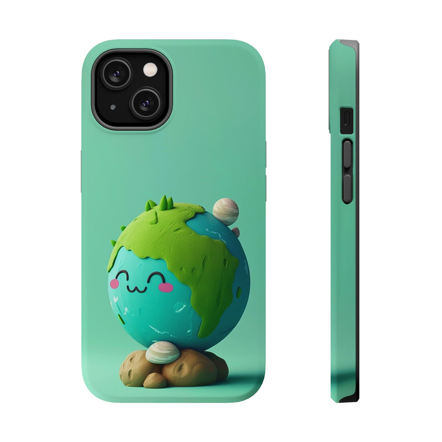 Adorable clay earth (iPhone MagSafe Case)Revolutionize your iPhone's look and feel with RIMA Tough Phone Case – ultimate protection meets elegant style for iPhone 11-15. Grab yours now! 🛡️📱RimaGallery