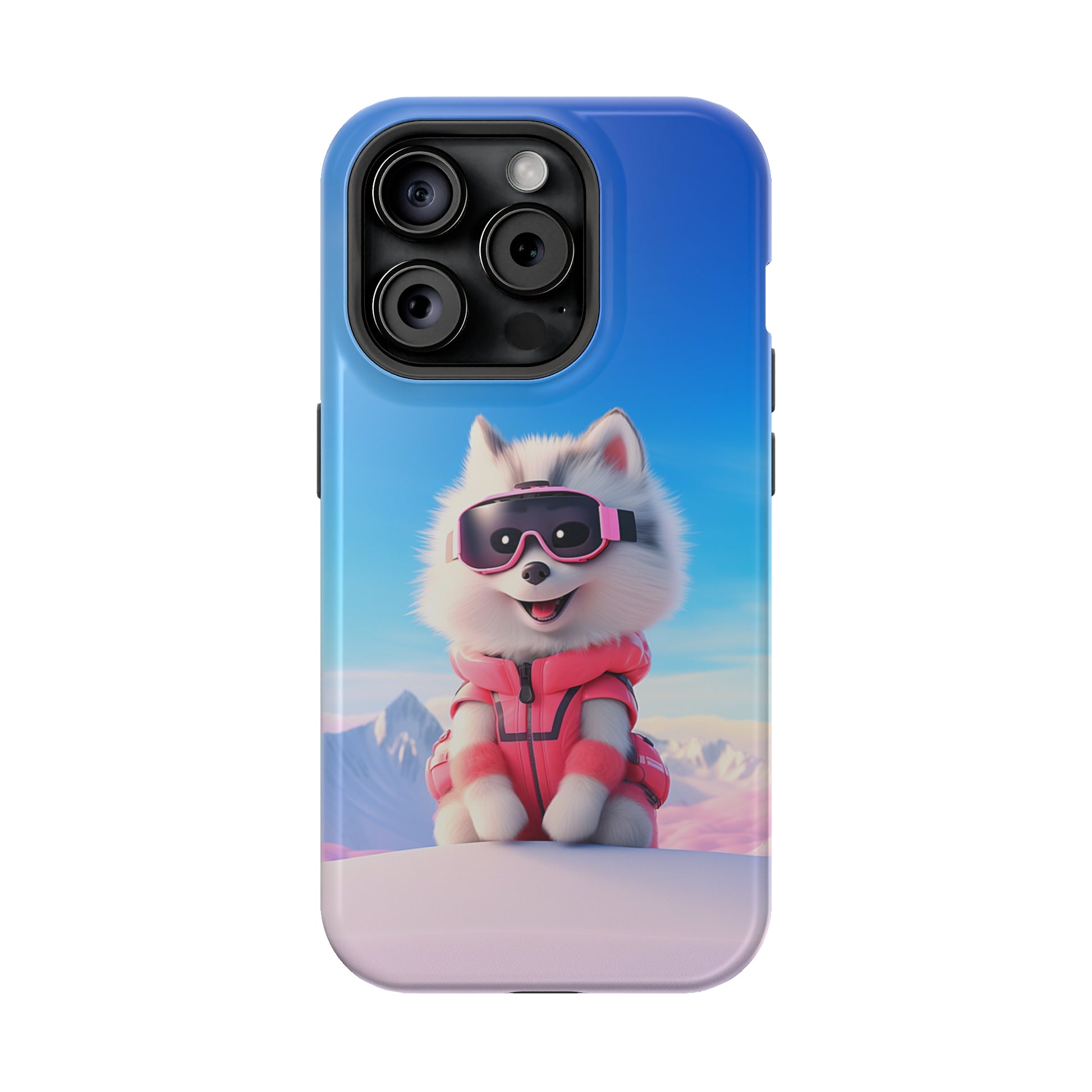 Pink Pup Skier (iPhone MagSafe Case)Pink Pup Skier MagSafe Durable Case: Style Meets Protection 📱✨
Upgrade your device with Rima Gallery's Pink Pup Skier MagSafe Durable Case. This case isn’t just aboRimaGallery