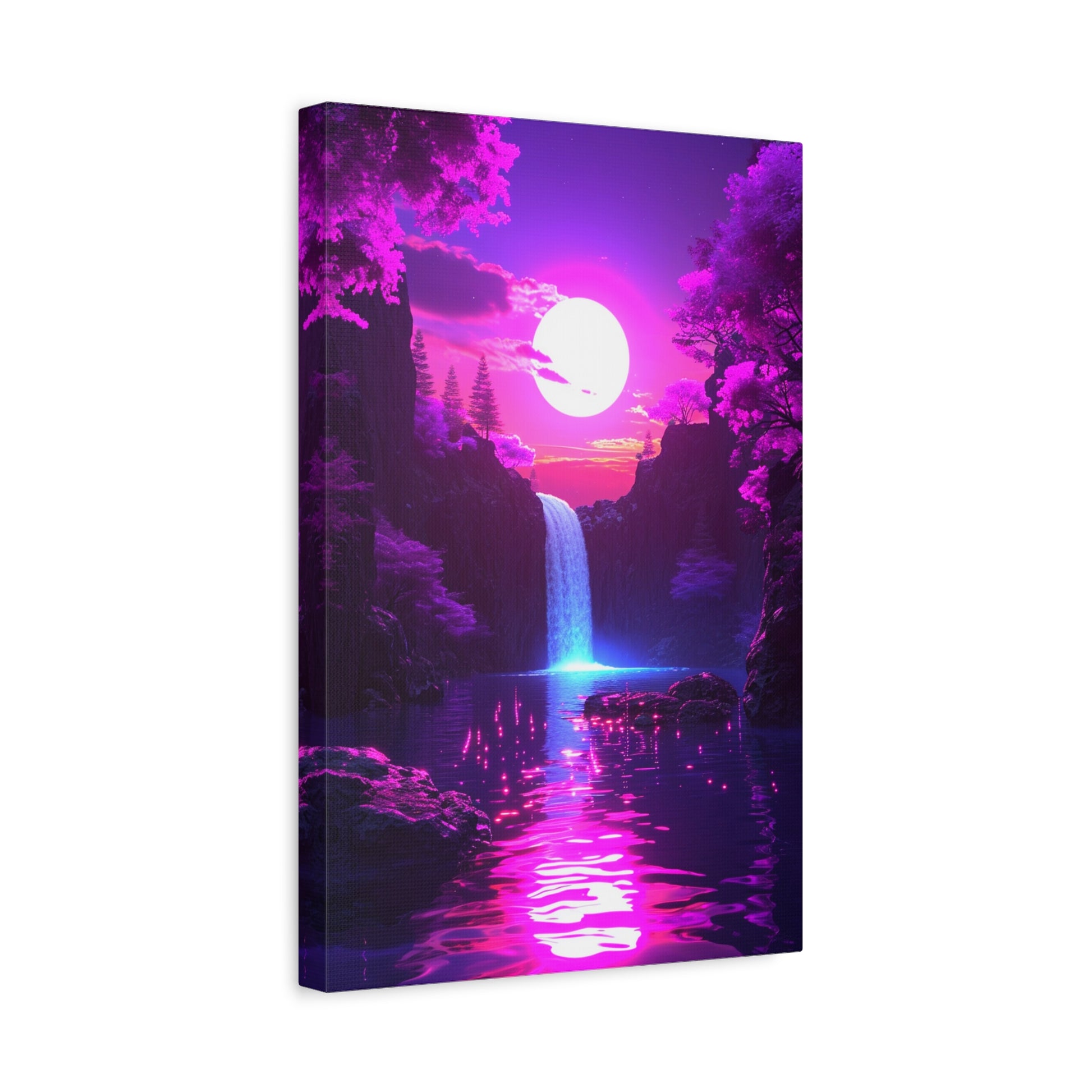 Magenta Moonfall (Canvas)Experience the fusion of art and ethics with RimaGallery's eco-friendly canvases. Stunning visuals, diverse sizes, and sustainable materials. Transform your space noRimaGallery