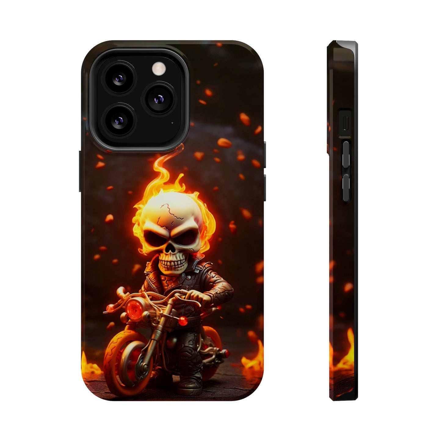 Tiny Skull Biker (iPhone MagSafe Case)Tiny Skull Biker MagSafe Durable Case: Style Meets Protection 📱✨
Upgrade your device with Rima Gallery's Tiny Skull Biker MagSafe Durable Case. This case isn’t justRimaGallery