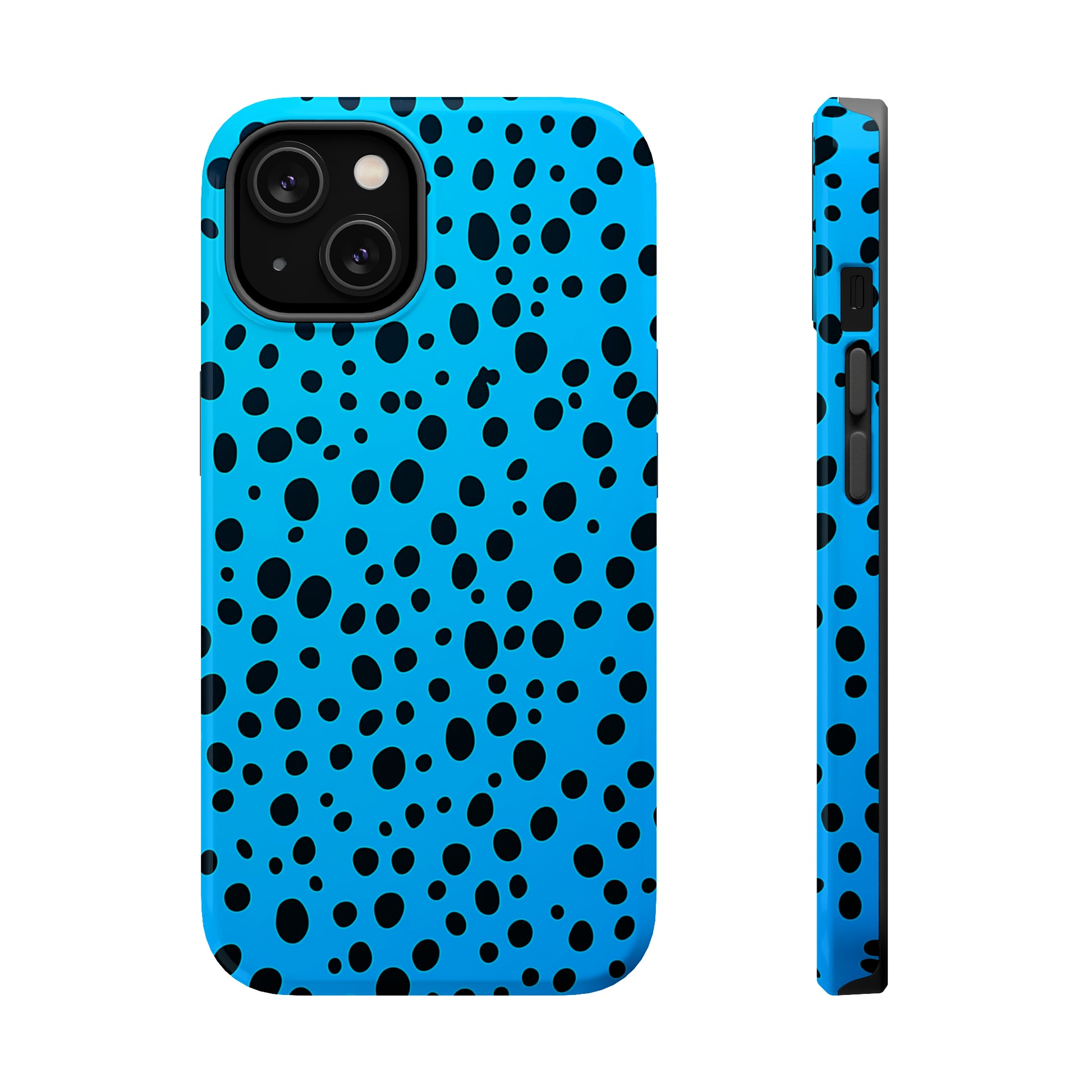 Dotted Delight - Sky Blue (iPhone MagSafe Case)Elevate your iPhone's style with a Sky Blue surface with scattered dark dots and a MagSafe Case, offering robust protection, MagSafe compatibility, and a choice of mRimaGallery