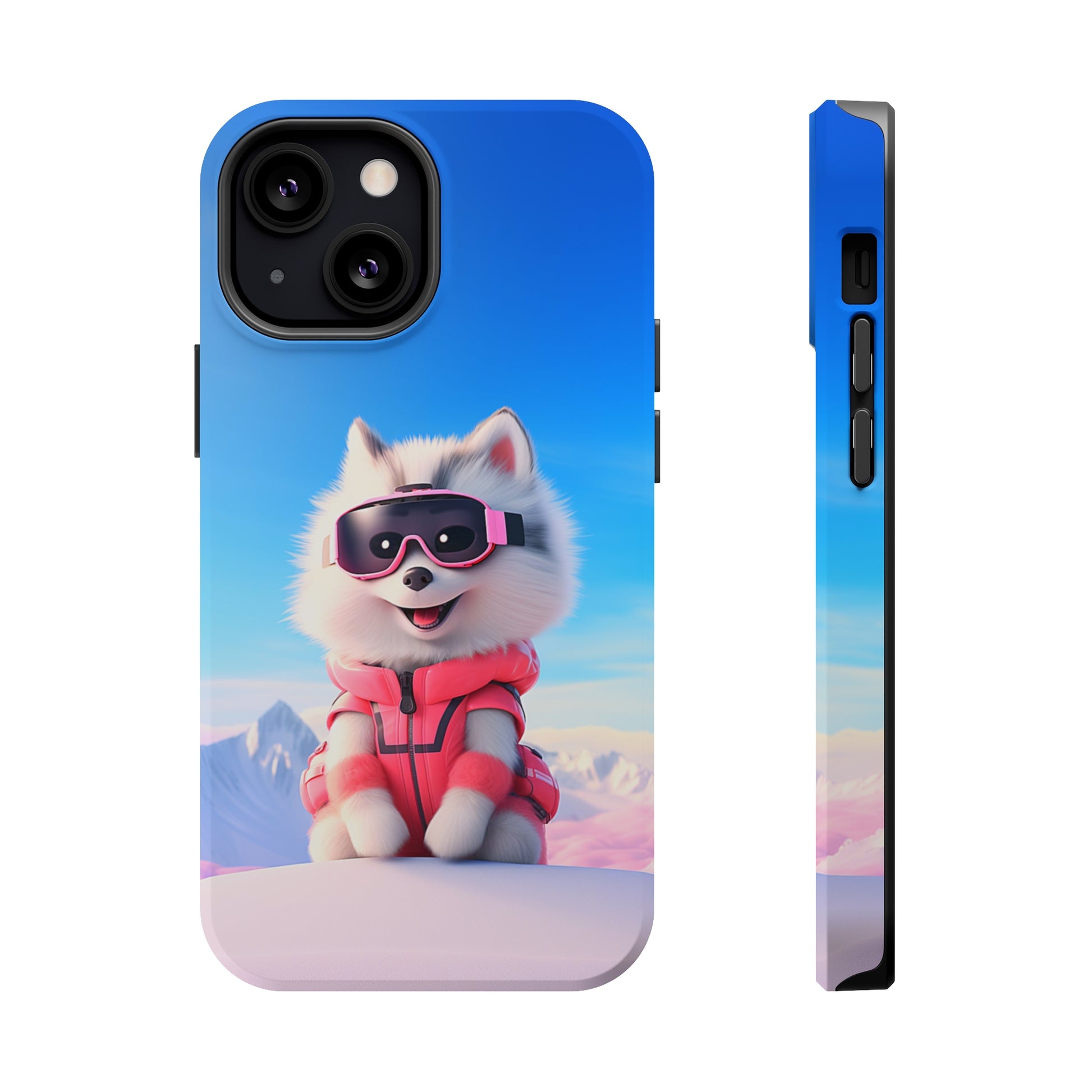 Pink Pup Skier (iPhone MagSafe Case)Pink Pup Skier MagSafe Durable Case: Style Meets Protection 📱✨
Upgrade your device with Rima Gallery's Pink Pup Skier MagSafe Durable Case. This case isn’t just aboRimaGallery