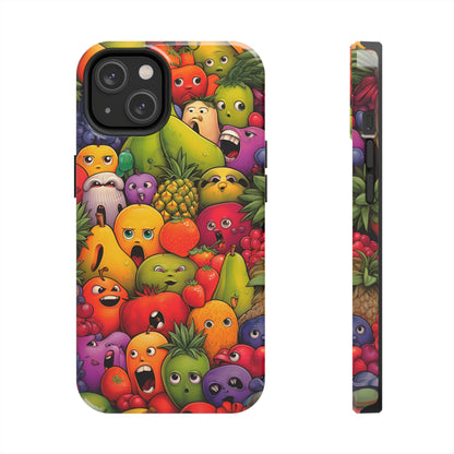 Frutas con Caras (Funda iPhone 11-15)