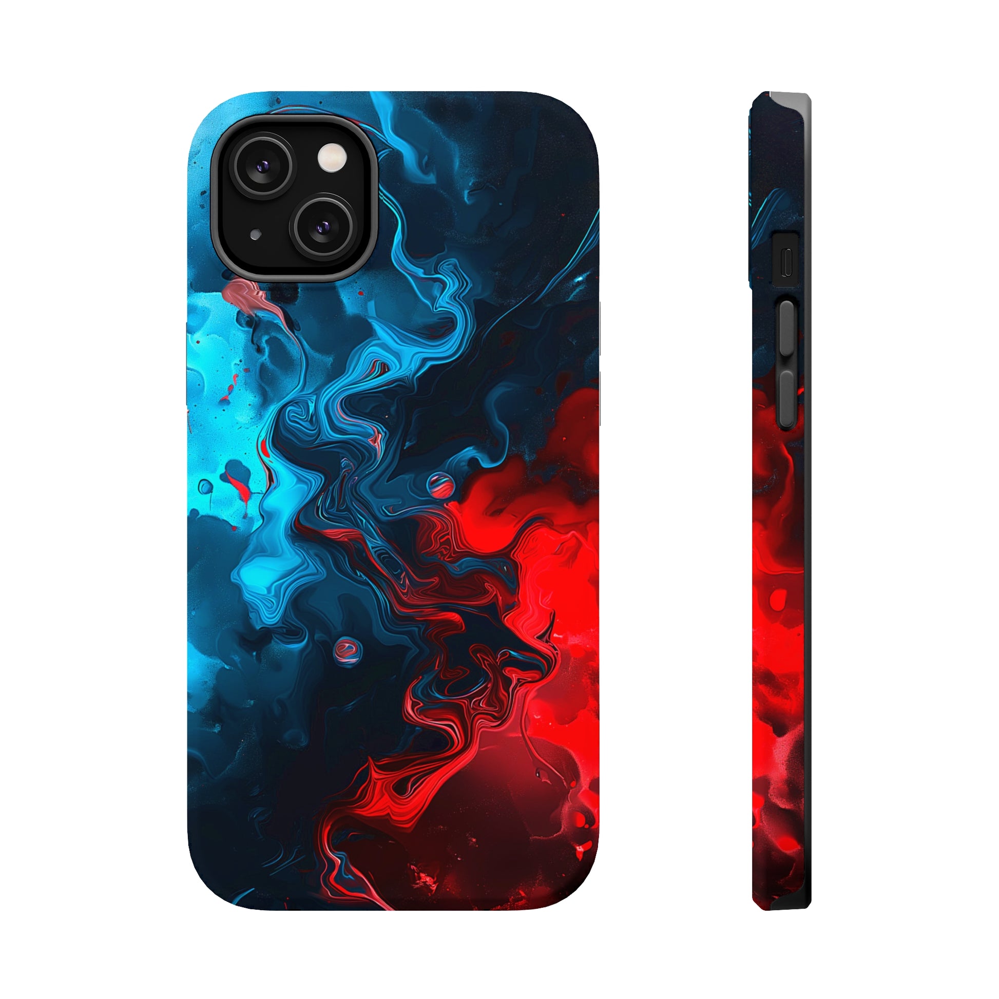 Whimsy Waves (iPhone MagSafe Case)Elevate your iPhone's style with Abstract Red and Blue Swirl Pattern Smartphone Case MagSafe Case, offering robust protection, MagSafe compatibility, and a choice ofRimaGallery