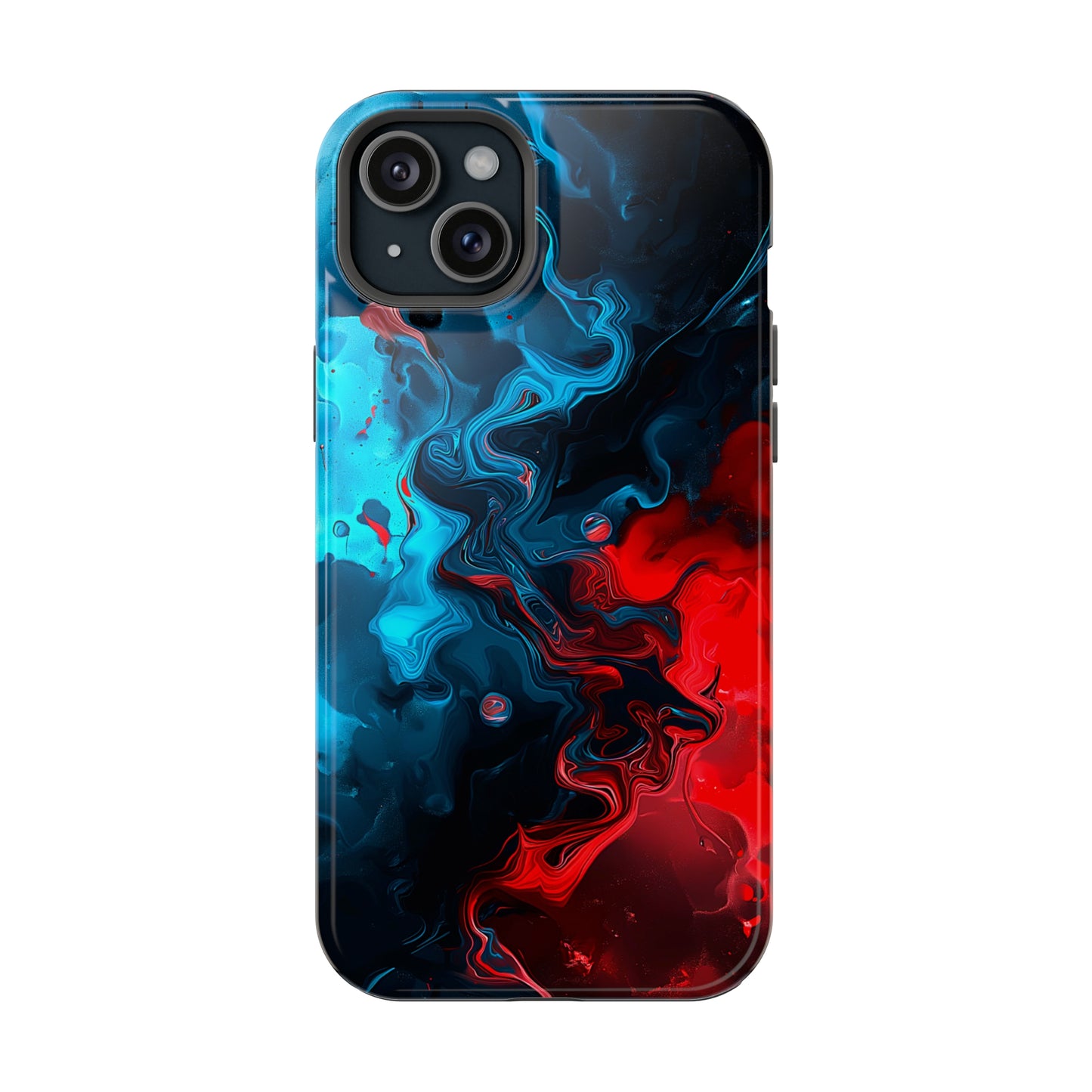 Whimsy Waves (iPhone MagSafe Case)Elevate your iPhone's style with Abstract Red and Blue Swirl Pattern Smartphone Case MagSafe Case, offering robust protection, MagSafe compatibility, and a choice ofRimaGallery