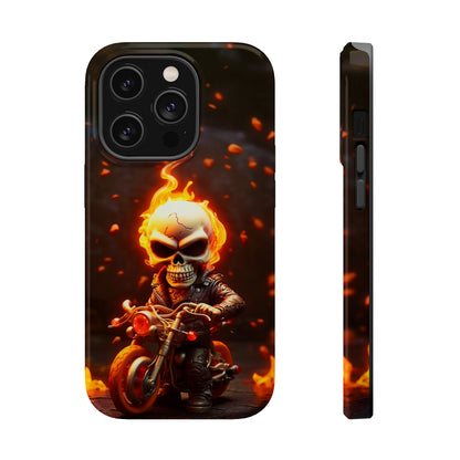 Tiny Skull Biker (iPhone MagSafe Case)Tiny Skull Biker MagSafe Durable Case: Style Meets Protection 📱✨
Upgrade your device with Rima Gallery's Tiny Skull Biker MagSafe Durable Case. This case isn’t justRimaGallery